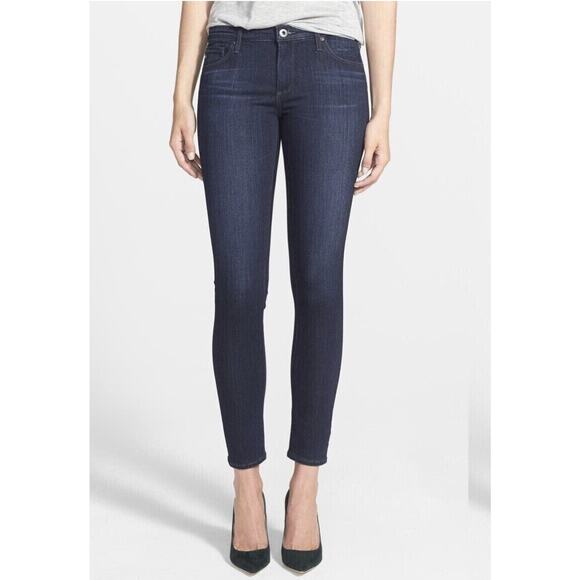 AG Adriano Goldschmied Size 26 Legging Ankle Super Skinny Jeans Blue - Picture 2 of 9